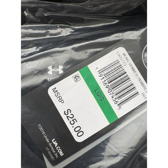 Under Armour Tech T-Shirt Performance Training Gym Athletic Black Large Loose Fi - Picture 5 of 5